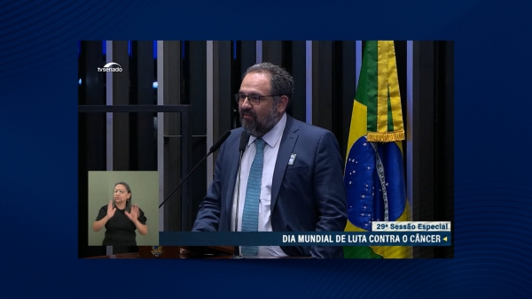 SBOC marca presença em sessão do Senado sobre Dia Mundial de Luta Contra o Câncer