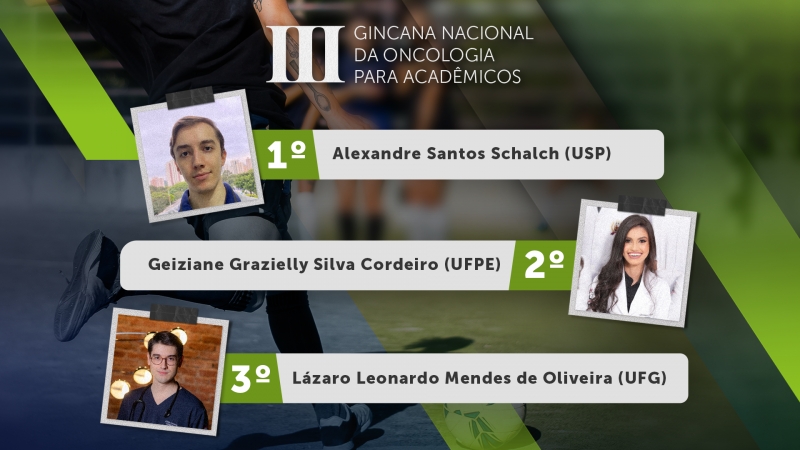 Conheça os vencedores da III Gincana Nacional da Oncologia para Acadêmicos