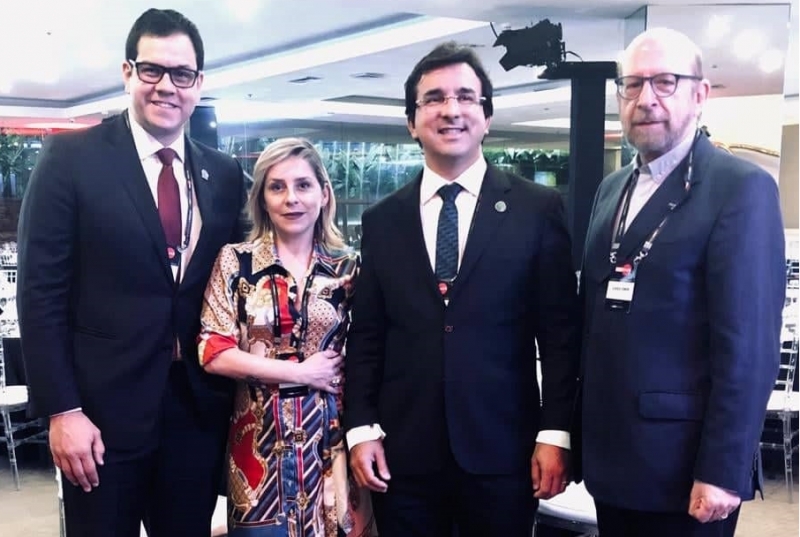 Arthur Accioly Rosa (SBRT), Cinthya Sternberg (SBOC), Claudio de Almeida Quadros (SBCO) e Sergio Simon (SBOC)